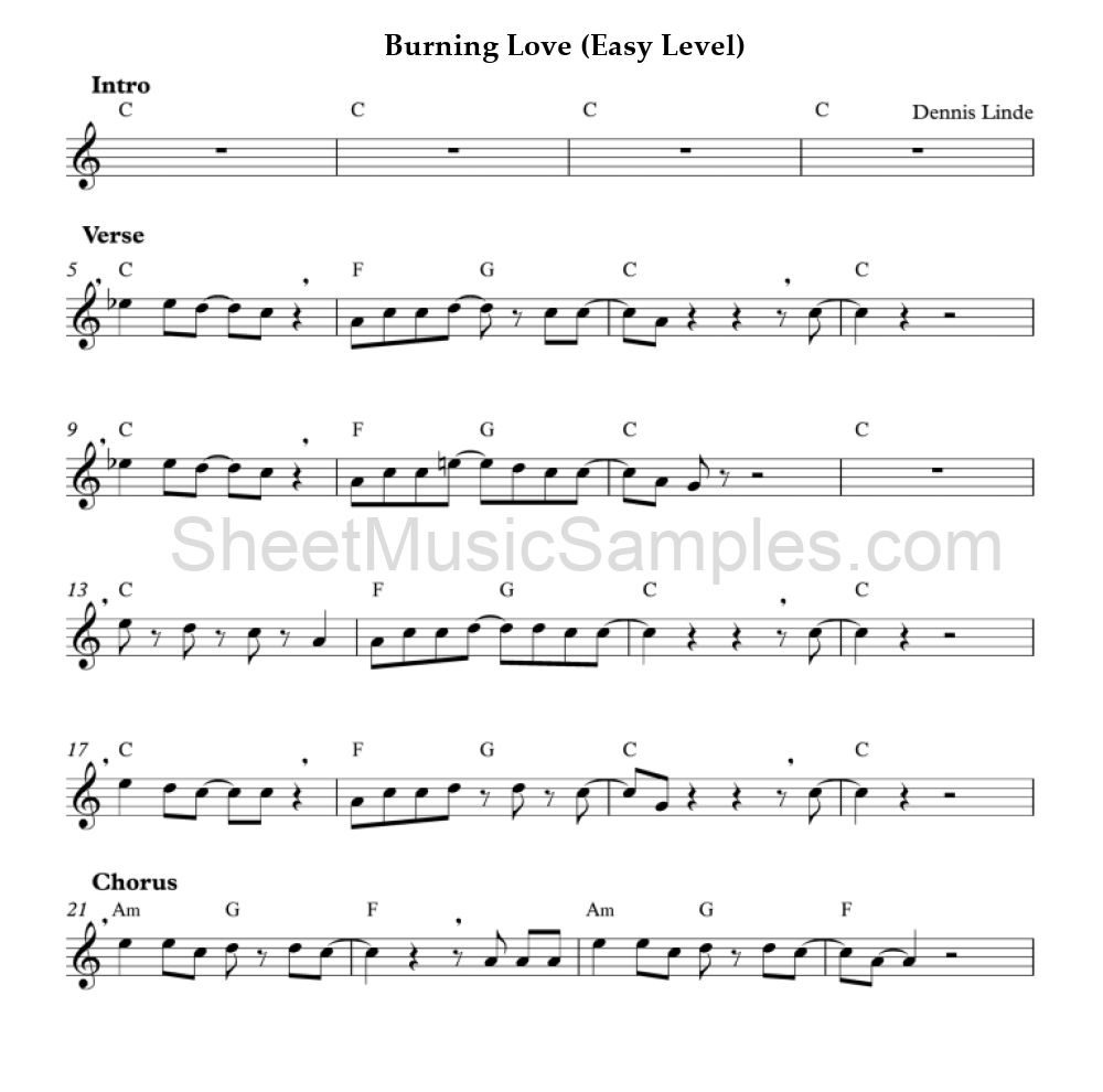 Burning Love (Easy Level)