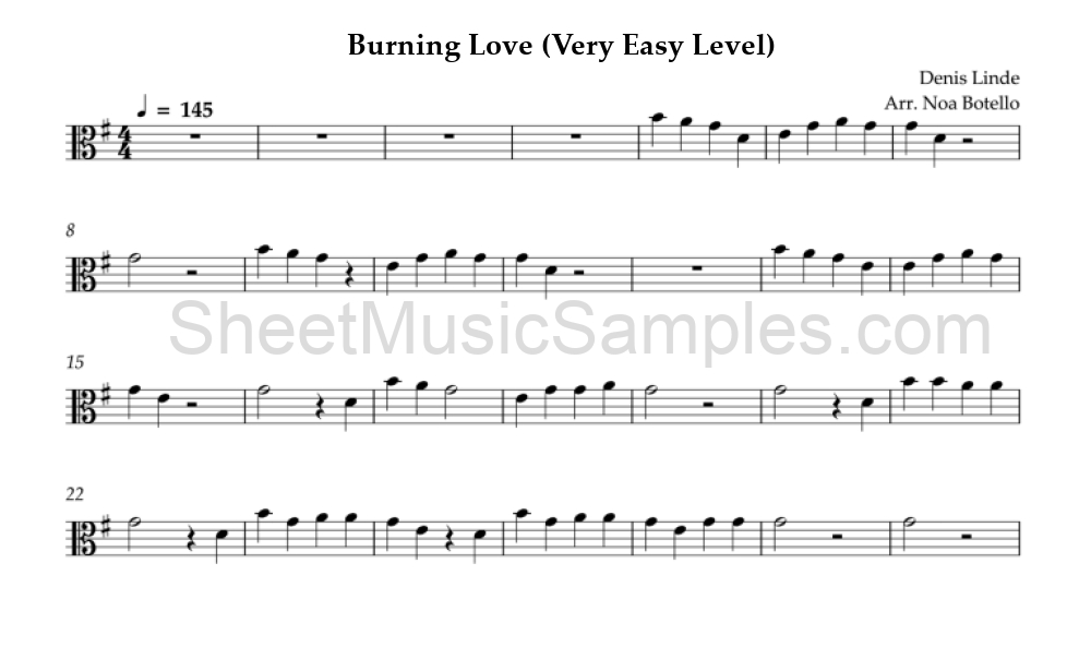 Burning Love (Very Easy Level)