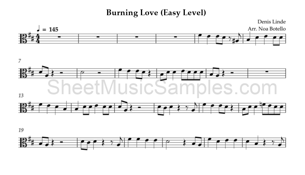 Burning Love (Easy Level)