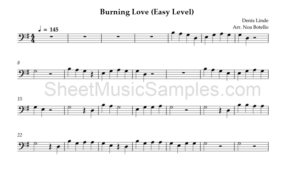 Burning Love (Easy Level)