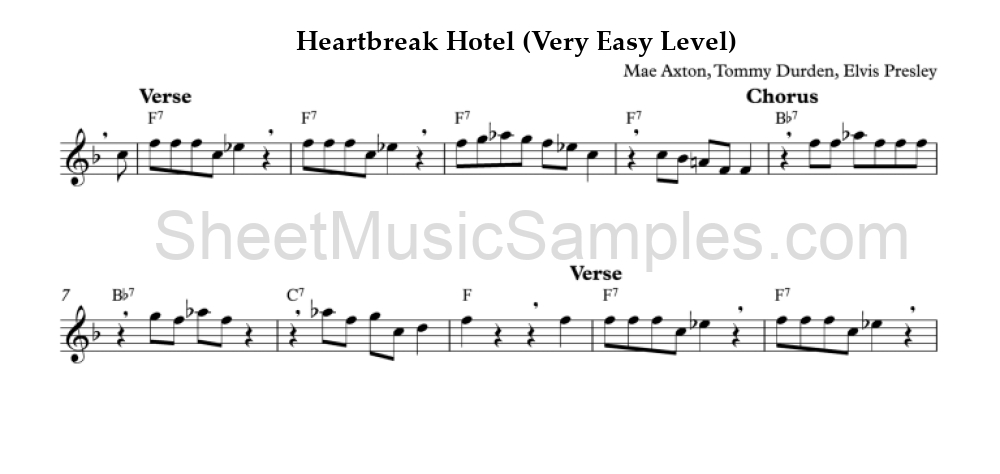 Heartbreak Hotel (Very Easy Level)