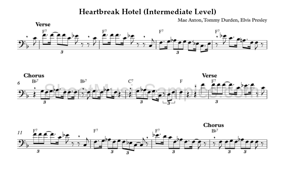 Heartbreak Hotel (Intermediate Level)