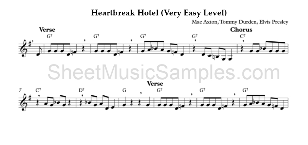 Heartbreak Hotel (Very Easy Level)