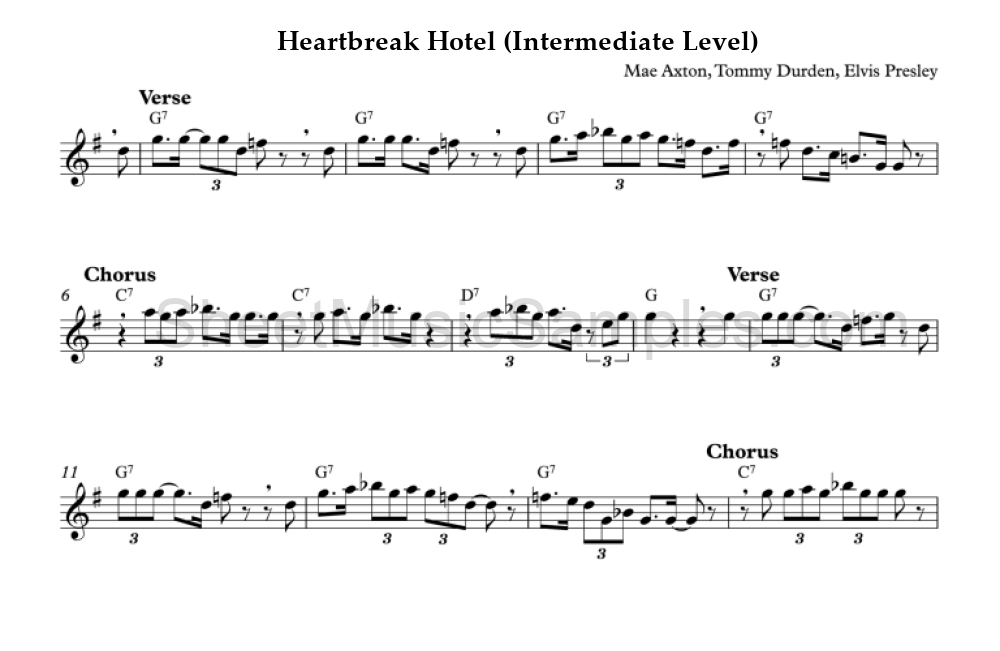 Heartbreak Hotel (Intermediate Level)