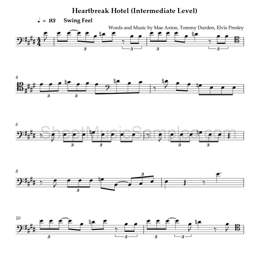 Heartbreak Hotel (Intermediate Level)