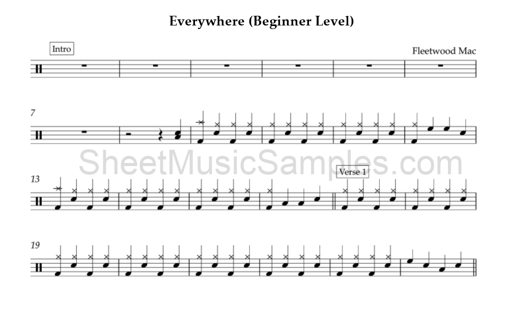 Everywhere (Beginner Level)