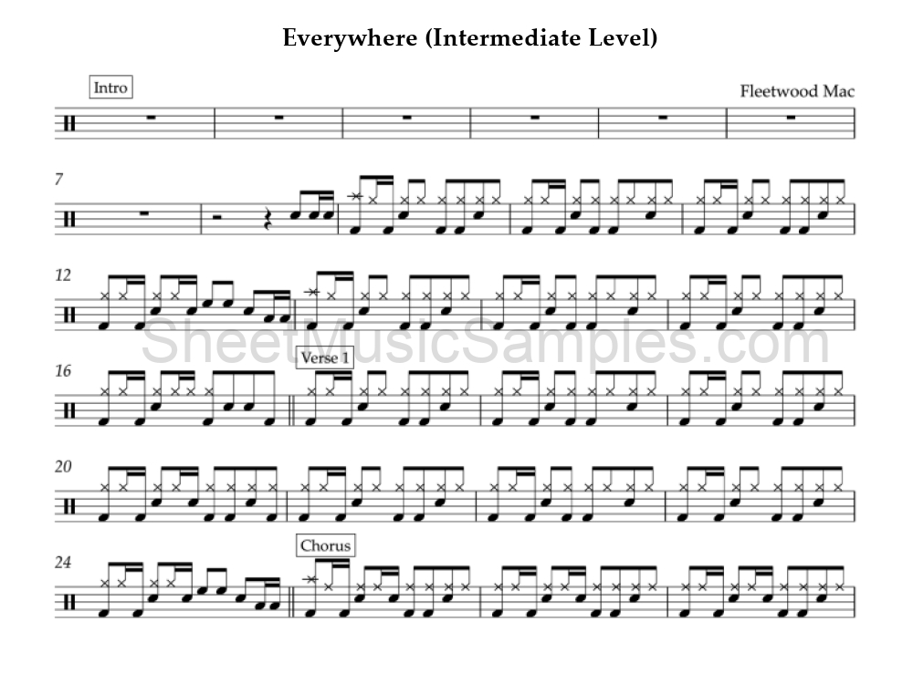 Everywhere (Intermediate Level)