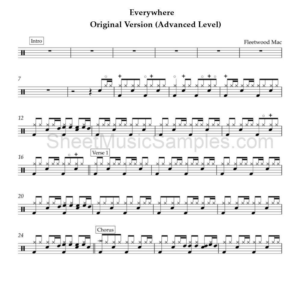 Everywhere - Original Version (Advanced Level)