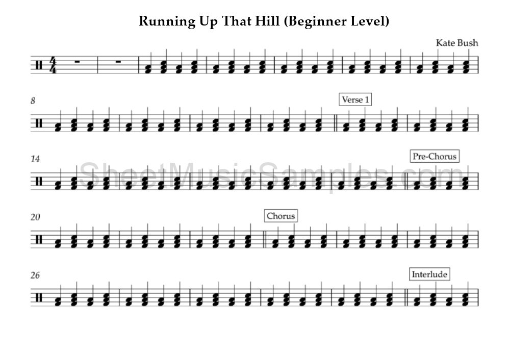 Running Up That Hill (Beginner Level)