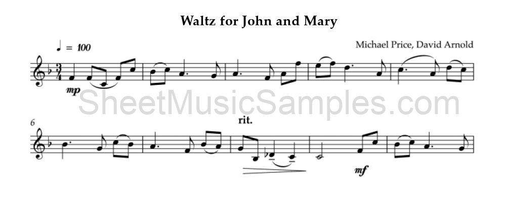 Waltz for John and Mary