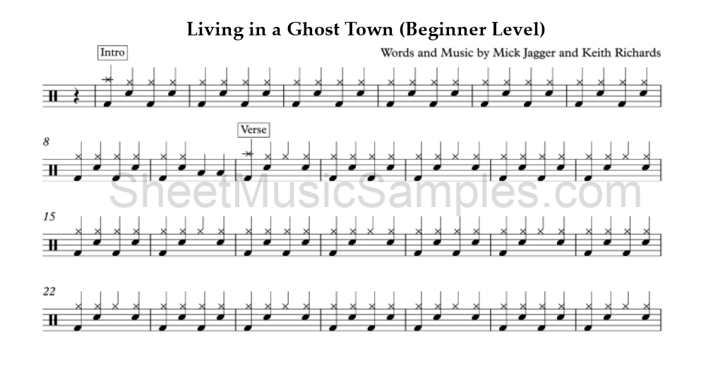 Living in a Ghost Town (Beginner Level)