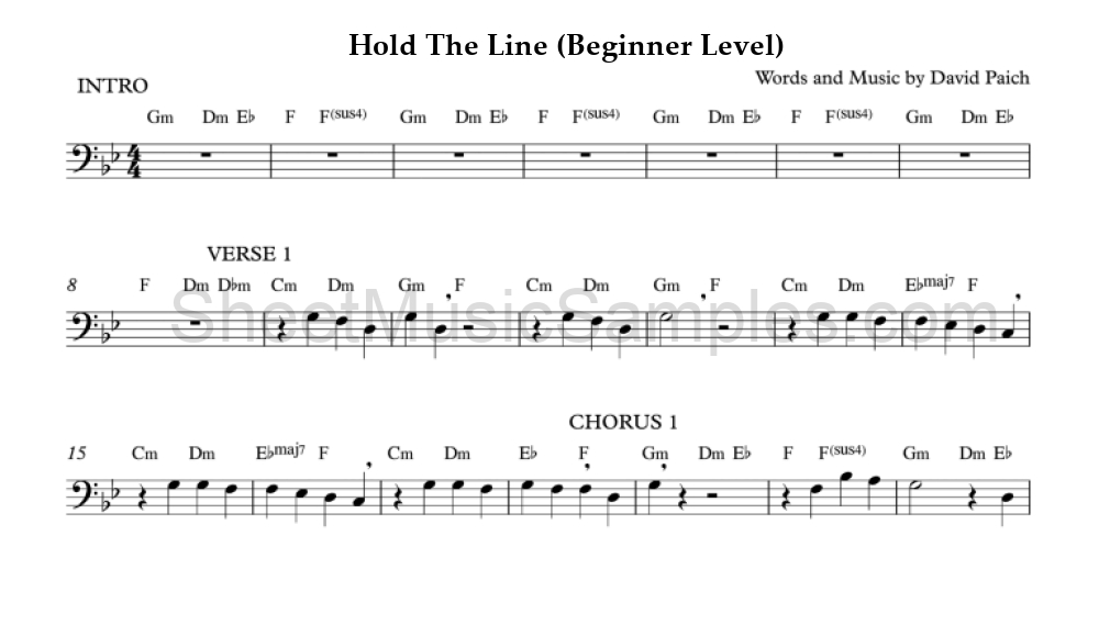 Hold The Line (Beginner Level)