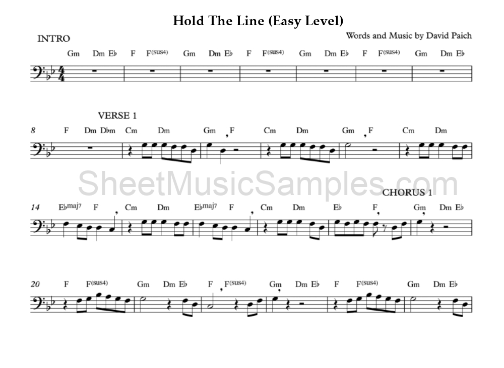 Hold The Line (Easy Level)