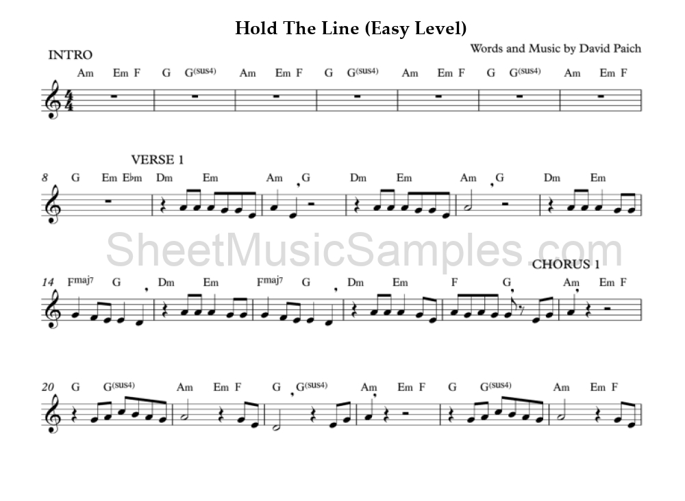 Hold The Line (Easy Level)