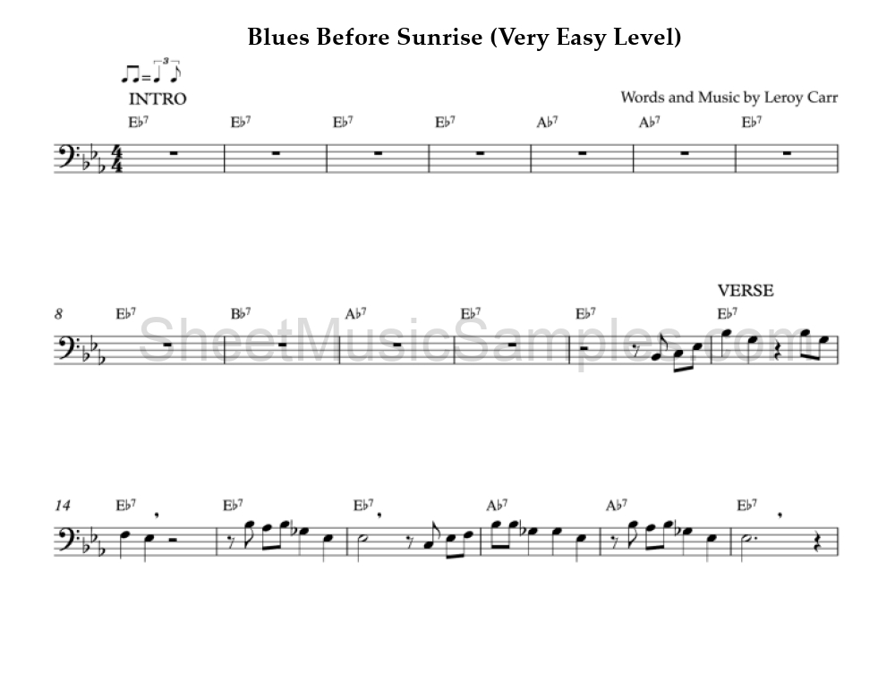 Blues Before Sunrise (Very Easy Level)