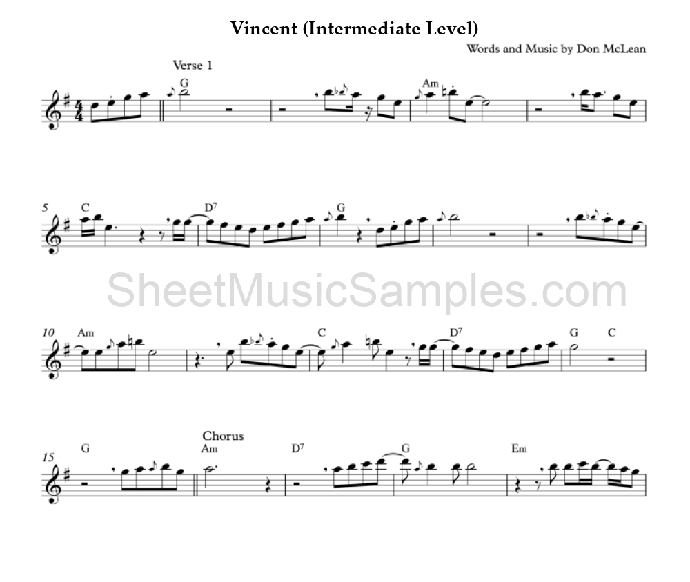 Vincent (Intermediate Level)