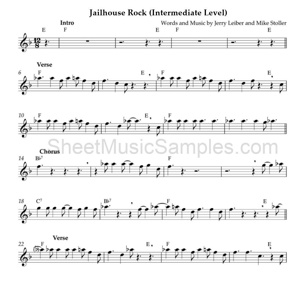 Jailhouse Rock (Intermediate Level)