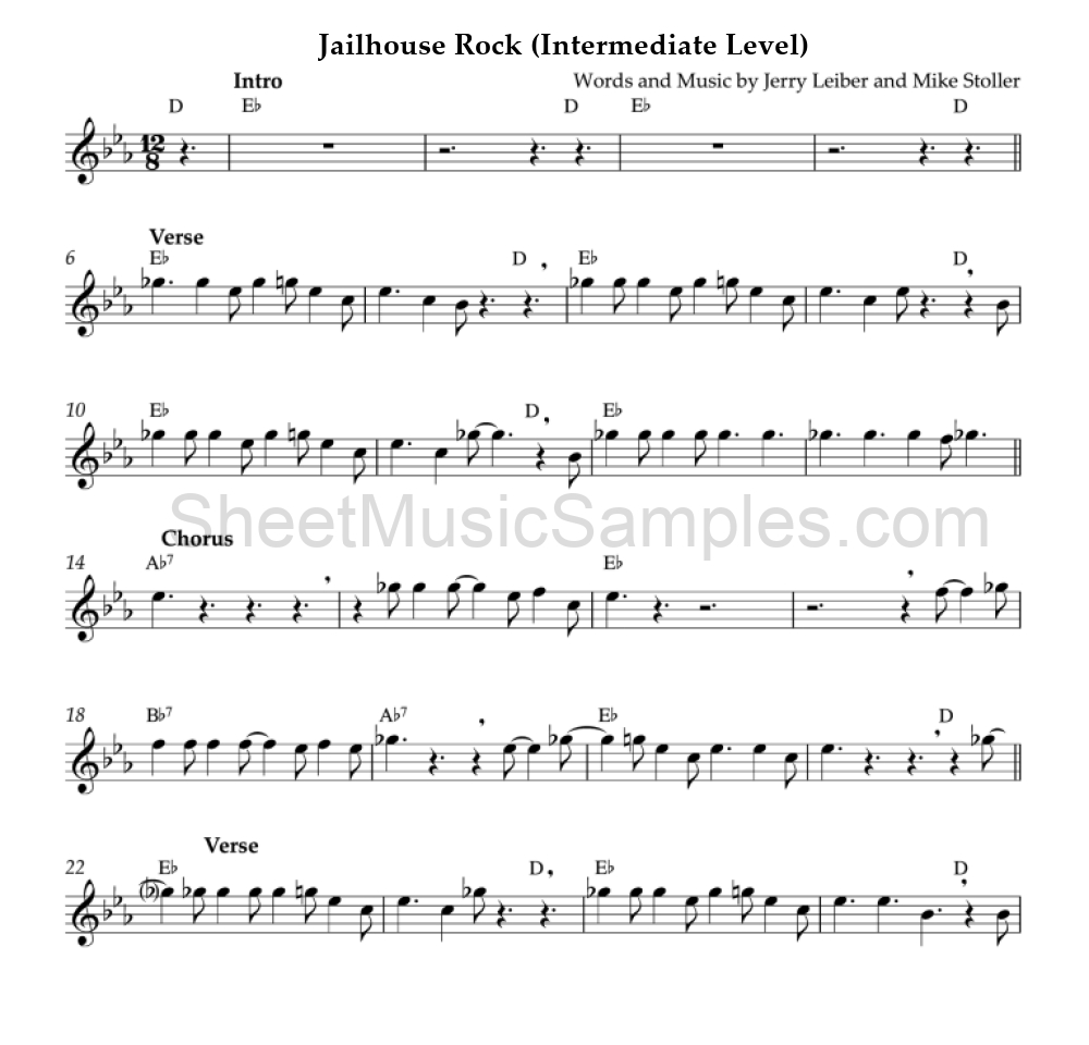 Jailhouse Rock (Intermediate Level)