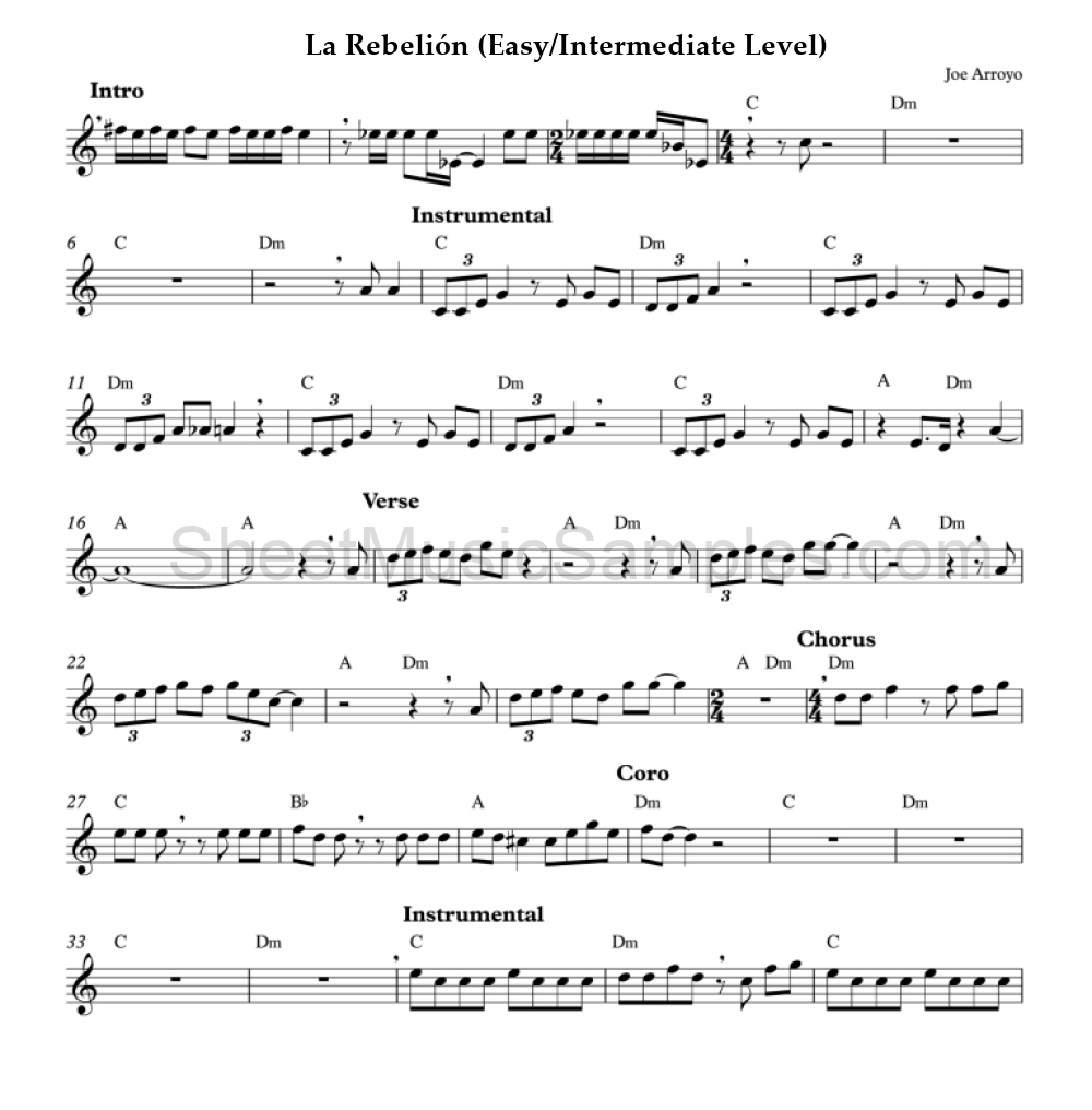 La Rebelión (Easy/Intermediate Level)