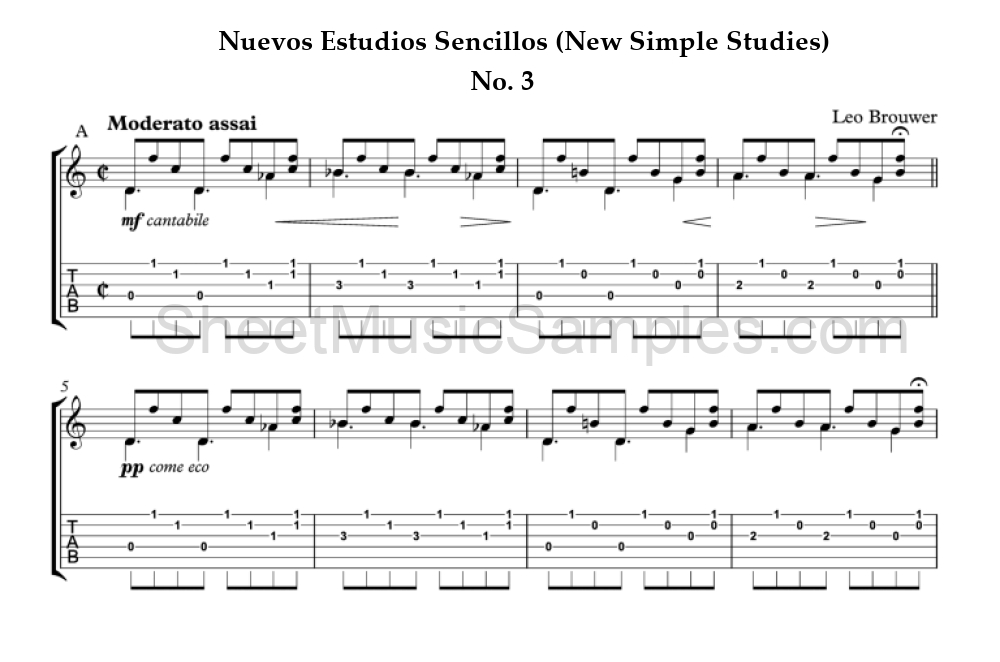 Nuevos Estudios Sencillos (New Simple Studies) - No. 3