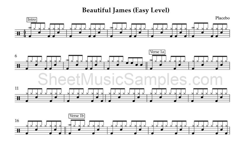 Beautiful James (Easy Level)