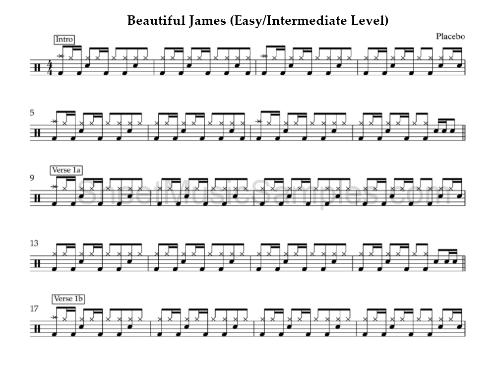 Beautiful James (Easy/Intermediate Level)