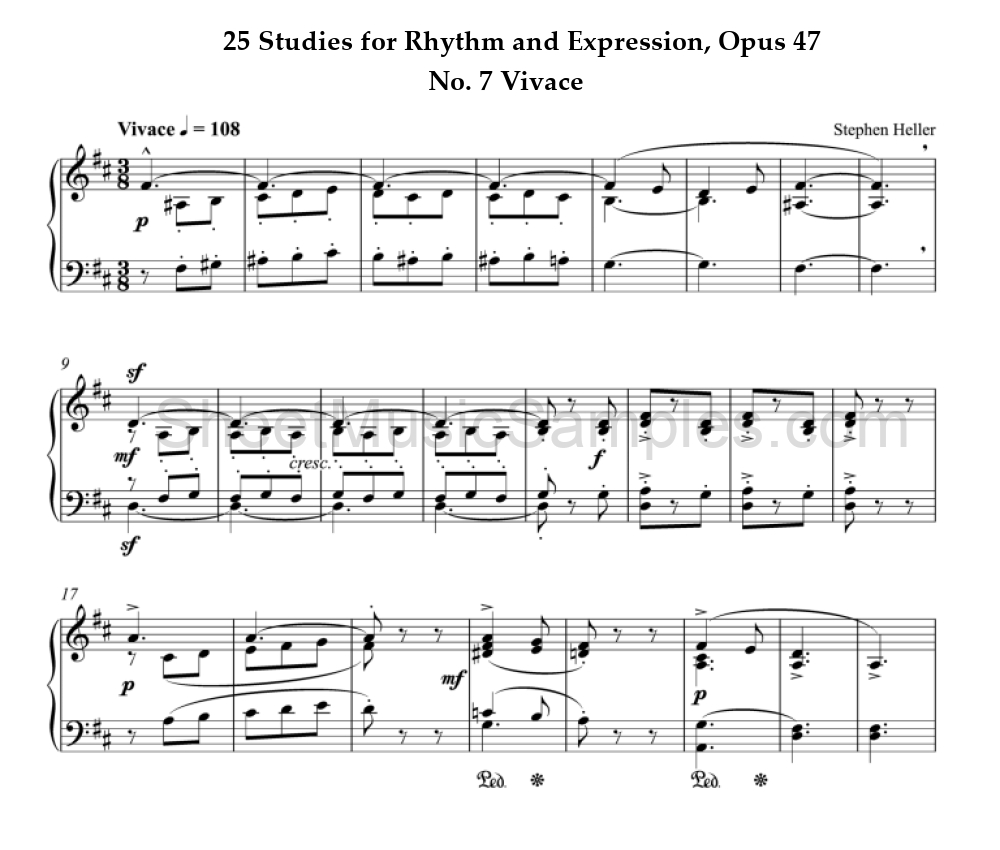 25 Studies for Rhythm and Expression, Opus 47 - No. 7 Vivace