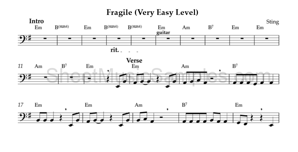 Fragile (Very Easy Level)