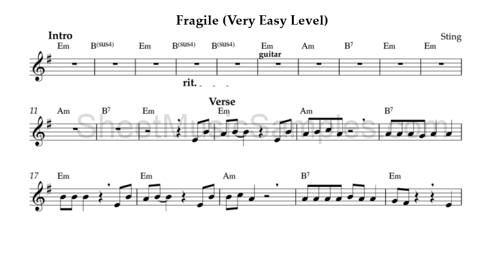 Fragile (Very Easy Level)