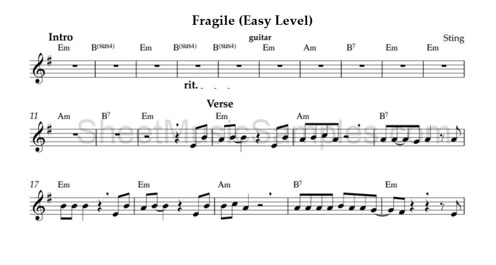 Fragile (Easy Level)