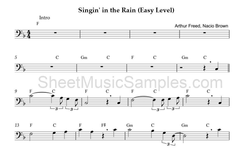 Singin' in the Rain (Easy Level)