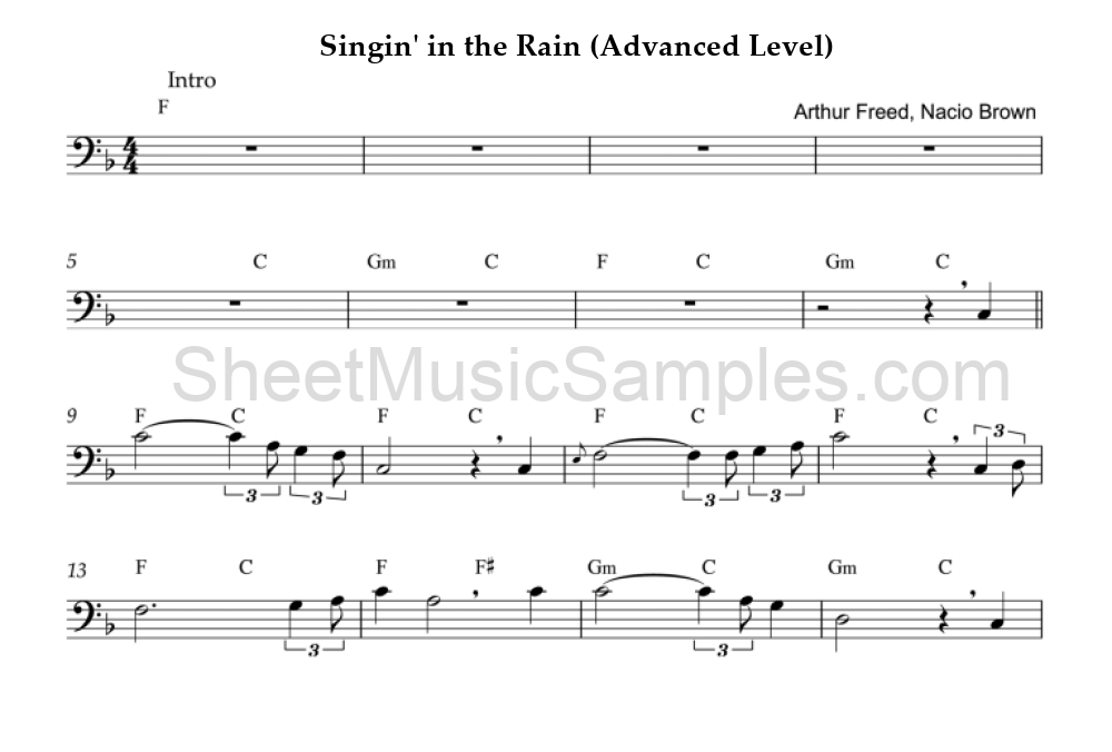 Singin' in the Rain (Advanced Level)