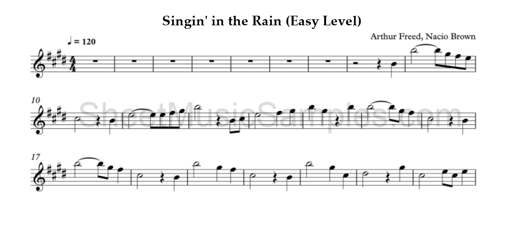 Singin' in the Rain (Easy Level)