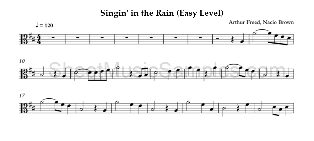 Singin' in the Rain (Easy Level)