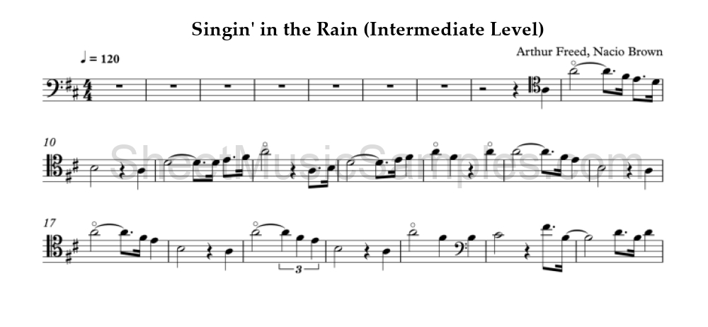 Singin' in the Rain (Intermediate Level)