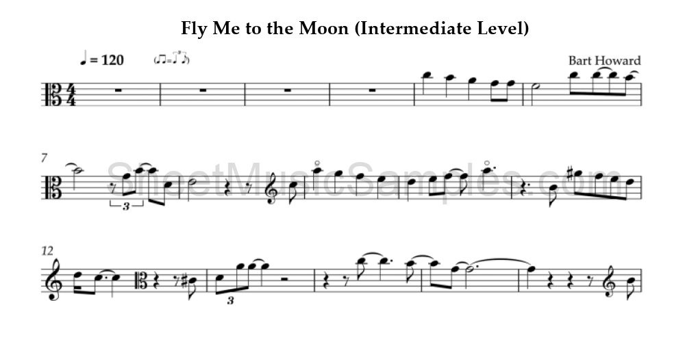 Fly Me to the Moon (Intermediate Level)