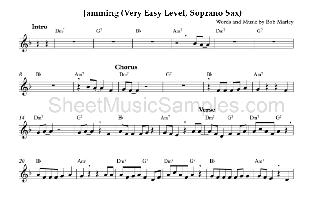 Jamming (Very Easy Level, Soprano Sax)