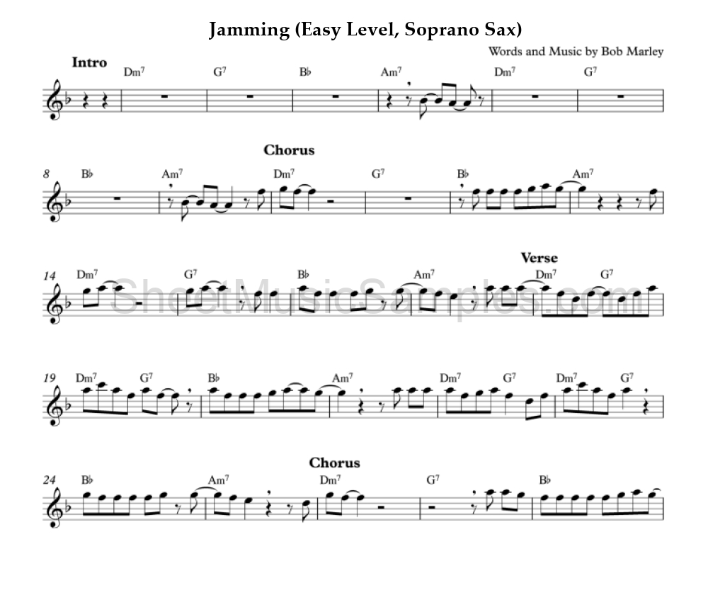 Jamming (Easy Level, Soprano Sax)