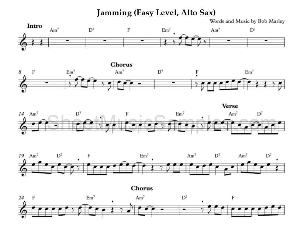 Jamming (Easy Level, Alto Sax)