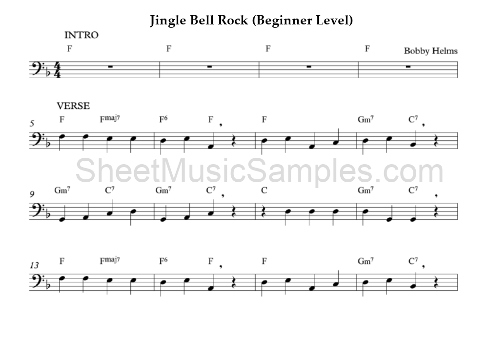 Jingle Bell Rock (Beginner Level)