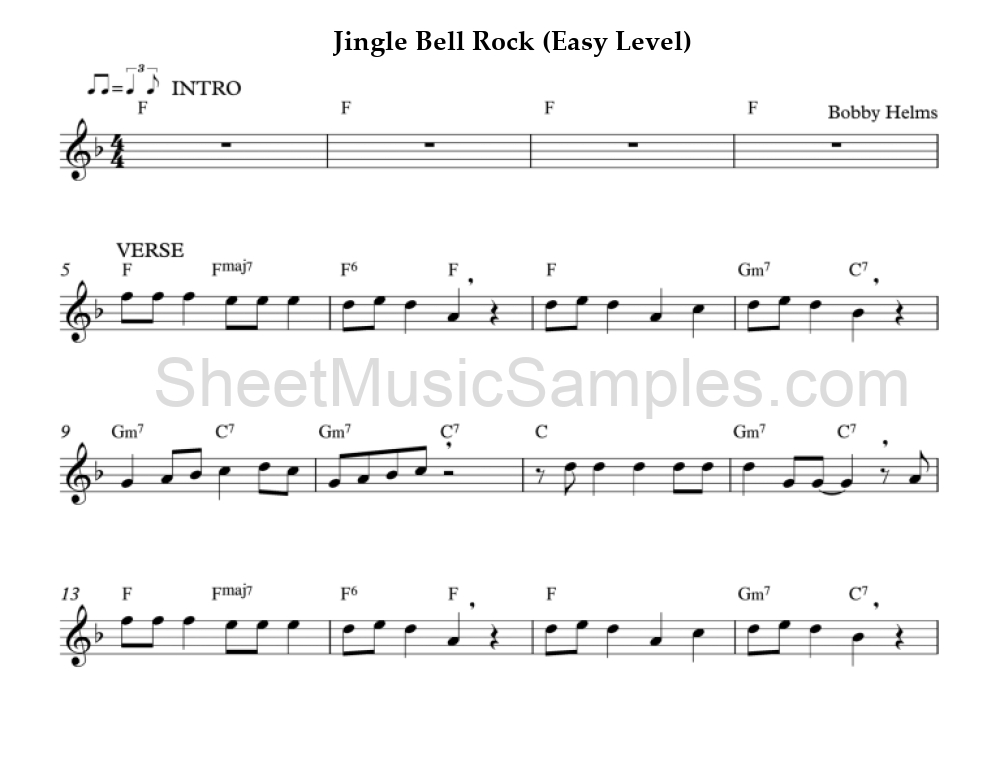 Jingle Bell Rock (Easy Level)