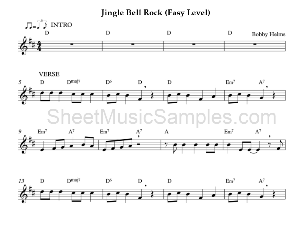 Jingle Bell Rock (Easy Level)