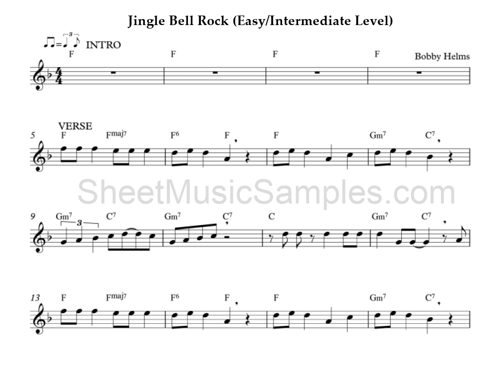 Jingle Bell Rock (Easy/Intermediate Level)