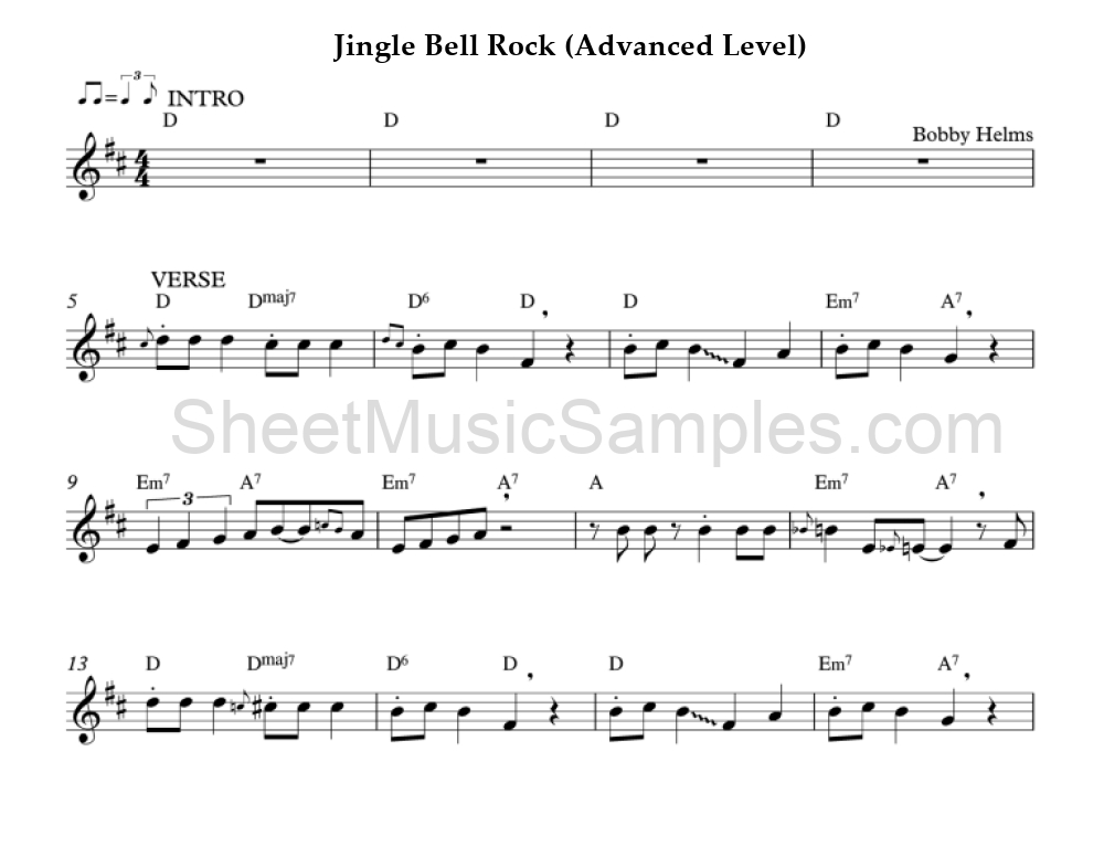 Jingle Bell Rock (Advanced Level)