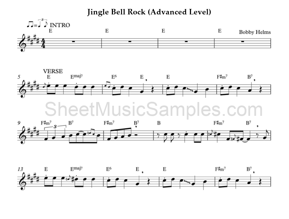 Jingle Bell Rock (Advanced Level)