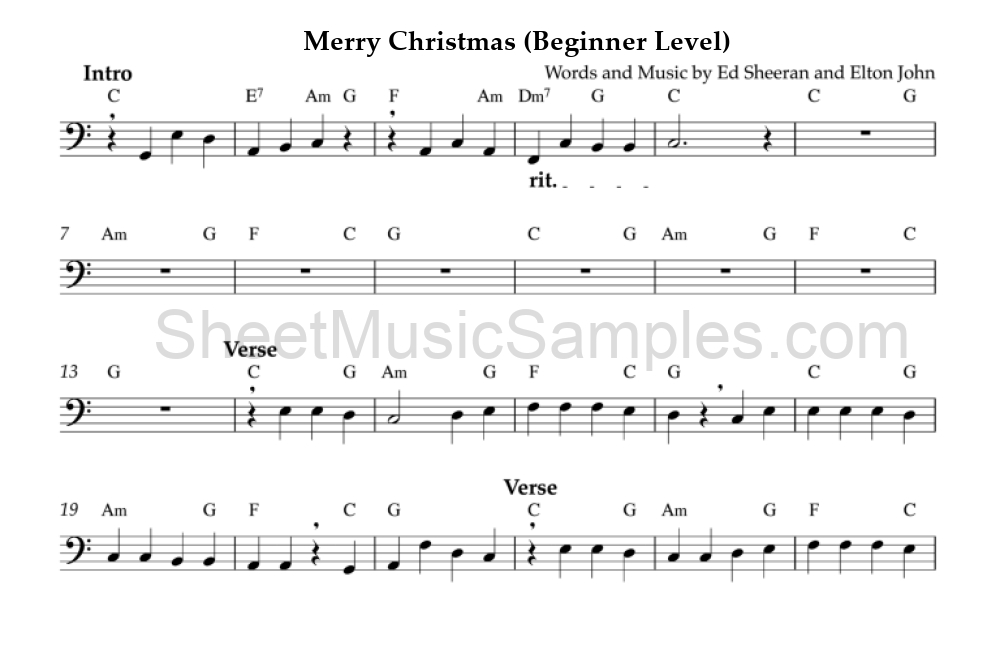 Merry Christmas (Beginner Level)