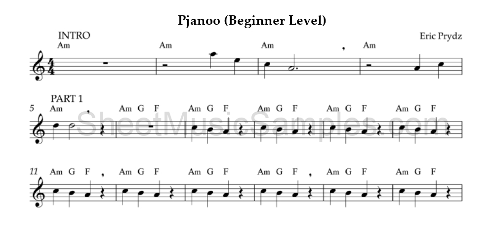 Pjanoo (Beginner Level)