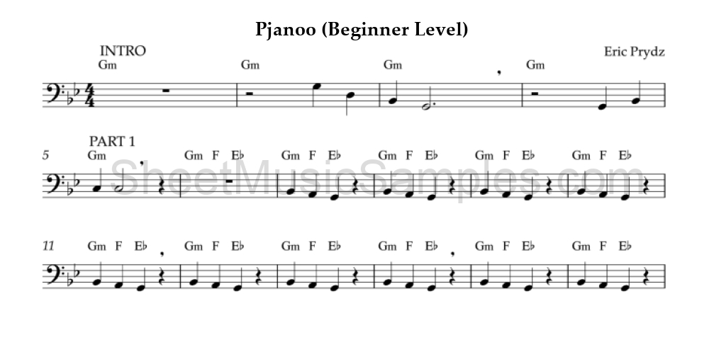 Pjanoo (Beginner Level)