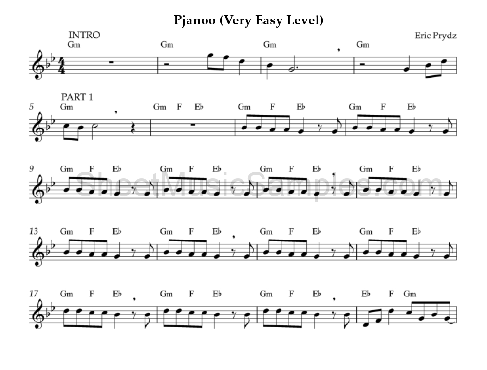 Pjanoo (Very Easy Level)