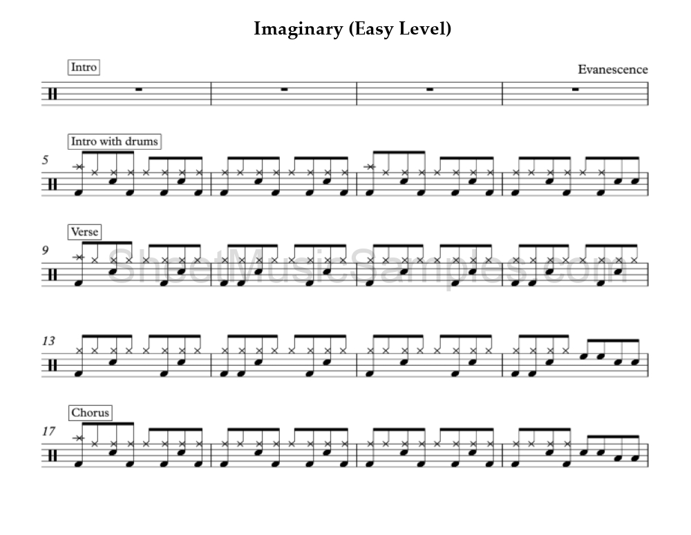 Imaginary (Easy Level)